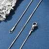 Tarnish Resistant 304 Stainless Steel Snake Chains Necklaces STAS-F094-24P-1