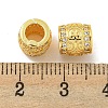 Rack Plating Brass Micro Pave Clear Cubic Zirconia European Beads KK-L215-301G-3