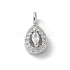 Brass Micro Pave Cubic Zirconia Pendants KK-P292-06P-1