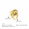 Geometric Spiral 304 Stainless Steel Rings PQ1918-1-2