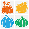 4Pcs 4 Styles PET Hollow Out Drawing Painting Stencils DIY-WH0394-0346-1