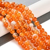 Natural Striped Agate/Banded Agate Beads Strands G-Z060-A01-A03-2
