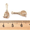 Rack Plating Brass Clear Cubic Zirconia Pendants KK-M102-17G-A-3