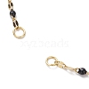 304 Stainless Steel Enamel Dapped Chains Slider Bracelets Making AJEW-JB01293-05-2