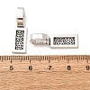 Tibetan Style Alloy Glue-on Flat Pad Bails TIBE-4710-AS-NR-3