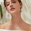 80Pcs 4 Colors  Alloy Enamel Charms FIND-DC0003-44-5
