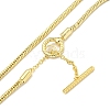 Brass Snake Chain Necklaces for Women NJEW-G084-01G-2