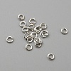 Rhodium Plated 925 Sterling Silver Jump Rings FIND-WH0110-653-2