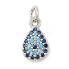 Brass Micro Pave Cubic Zirconia Pendants KK-U056-09P-1