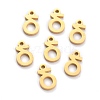 304 Stainless Steel Pendants STAS-F267-10D-G-1