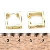 Brass Micro Pave Cubic Zirconia Hoop Earrings KK-CBA98BA-23G-5