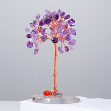 Natural Amethyst Chips Tree of Life Decorations PW-WG54461-07