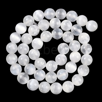Natural Selenite Beads Strands X-G-G167-A01-01-1
