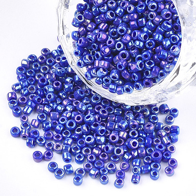 Opaque 6/0 Glass Seed Beads SEED-S023-01A-08-1