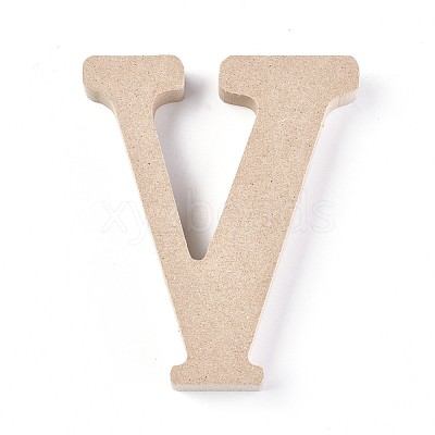 Letter Unfinished Wood Slices DIY-WH0162-62V-1