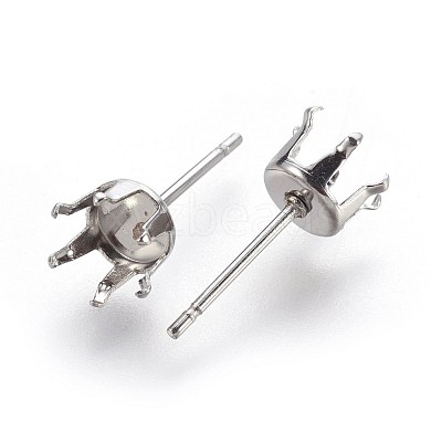 Tarnish Resistant 304 Stainless Steel Stud Earring Findings STAS-P221-20C-P-1