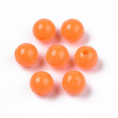 Opaque Plastic Beads KY-T005-6mm-606-1