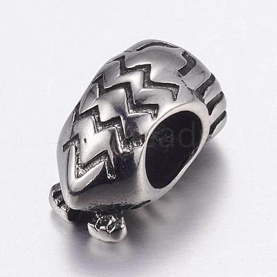 304 Stainless Steel European Beads STAS-P173-078AS-1