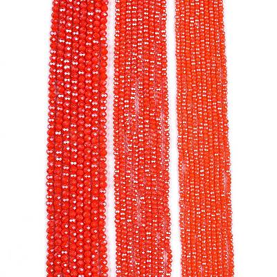 Electroplate Glass Beads Strands EGLA-A044-P4mm-A03-1