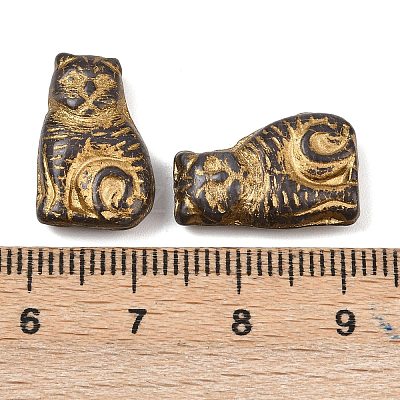 Czech Pressed Glass Beads GLAA-I061-02C-1