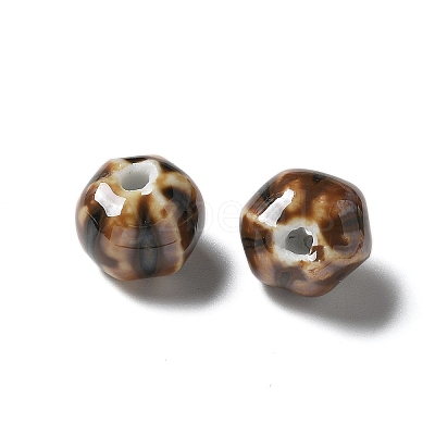 Vintage Porcelain Pumpkin Beads PORC-L080-H09-1