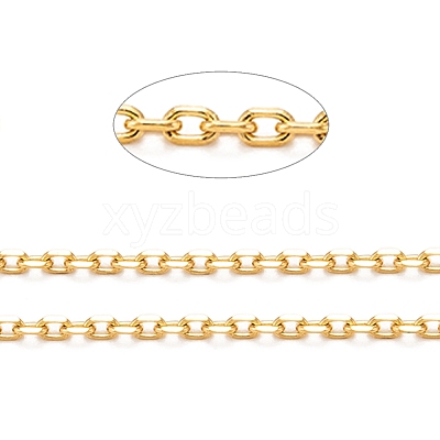 3.28 Feet Ion Plating(IP) 304 Stainless Steel Cable Chains X-CHS-H009-02G-1