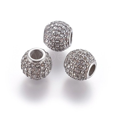 304 Stainless Steel European Beads STAS-P237-36P-1