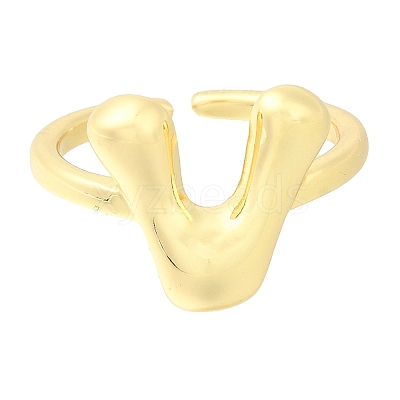 Rack Plating Brass Open Cuff Rings RJEW-S394-01G-V-1
