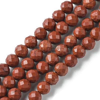 Natural Red Jasper Beads Strands G-F748-H01-03-1