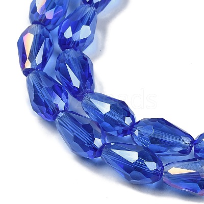 Transparent Electroplate Glass Beads Strands EGLA-N013-T4mm-B11-1