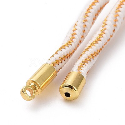Nylon Cord Silder Bracelets MAK-C003-03G-09-1