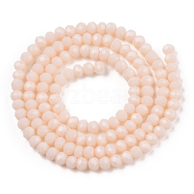 Opaque Solid Color Glass Beads Strands EGLA-A034-P1mm-D17-1