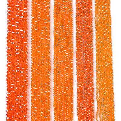 Electroplate Glass Beads Strands EGLA-A044-T2mm-A25-1