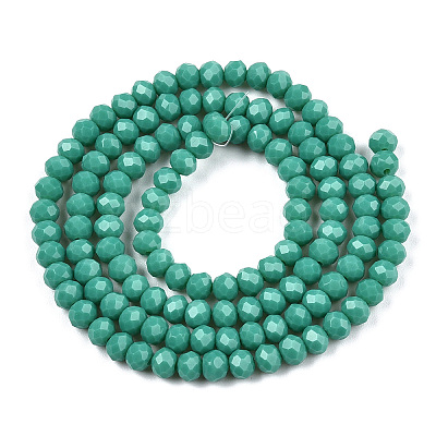 Opaque Solid Color Glass Beads Strands EGLA-A034-P4mm-D31-1