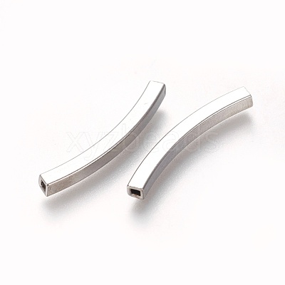Tarnish Resistant 304 Stainless Steel Tube Beads STAS-L226-057E-P-1