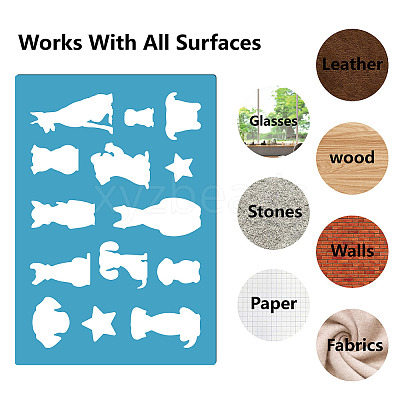 Acrylic Earring Handwork Template DIY-WH0359-039-1