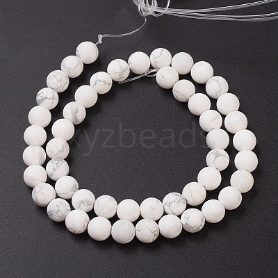 Natural Howlite Beads Strands X-G-G770-06-1