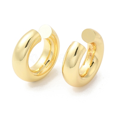 Rack Plating Brass Round Cuff Earrings EJEW-R150-16G-1