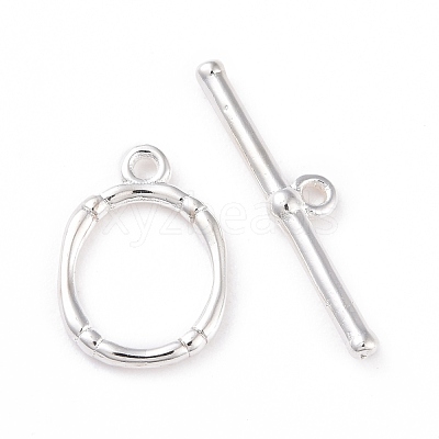 Eco-friendly Brass Toggle Clasps KK-D082-16S-1