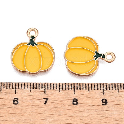 Thanksgiving Day Theme Alloy Enamel Pendants ENAM-T020-35O-1