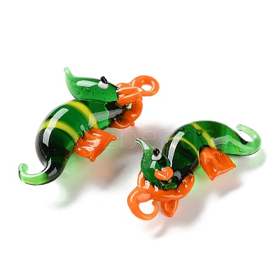 Handmade Lampwork Pendants LAMP-S068-08A-1