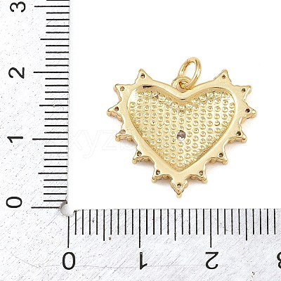 Brass Micro Pave Clear Cubic Zirconia Pendants KK-L275-71K-G-1
