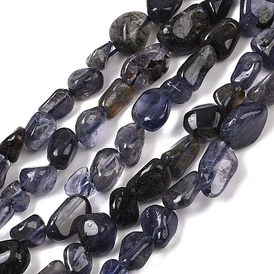 Natural Iolite/Cordierite/Dichroite Beads Strands G-A284-A02-01-1