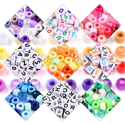 3 Boxs DIY Acrylic Beads Bracelets Making Kits DIY-YW0013-04-1
