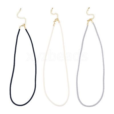 3Pcs 3 Colors 3MM Nylon Milan Cord Necklace Making NJEW-TA0001-23-1