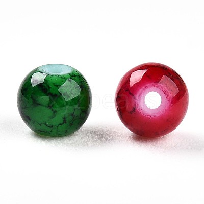 Baking Paint Glass Beads X1-DGLA-S115-6mm-MS-1
