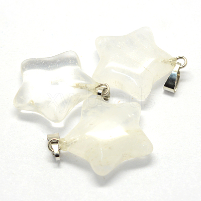 Star Natural Crystal Pendants G-Q367-07-1