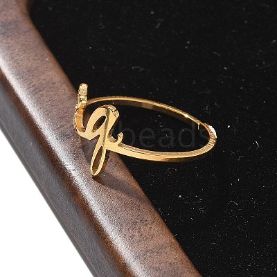 304 Stainless Steel Cuff Rings for Women RJEW-D285-01G-Q-1