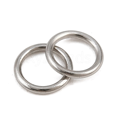 304 Stainless Steel Closed Jump Rings STAS-G393-06P-13-1