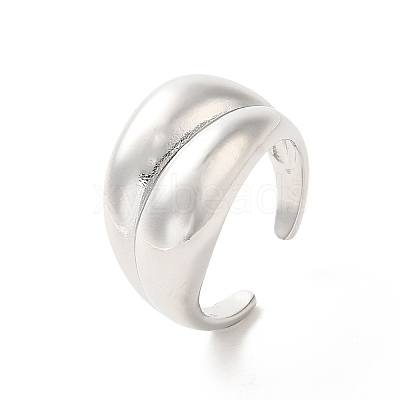 Brass Open Cuff Rings RJEW-P098-10P-1